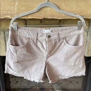 Carve Designs Women's Oahu Gray Corduroy Shorts with fray & stretch. Size 6